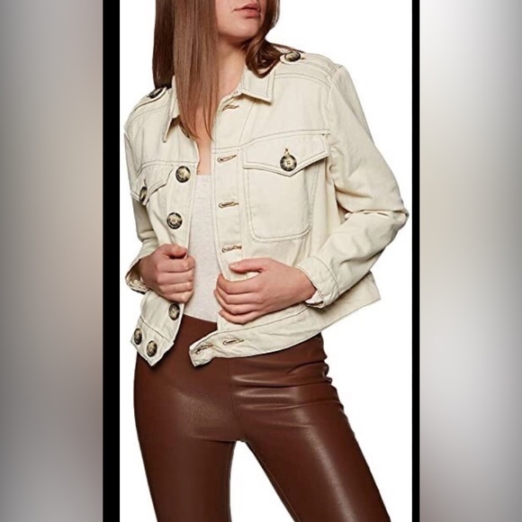 Free People Off-White Eisenhower Jacket sz S - Picture 8 of 12